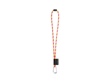 75089. SET Lanyard TUBE Long (Ø 7 mm) mit 55 mm D-förmigem Karabiner und Ø 7 mm Sicherheitsverschluss