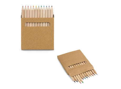 COLOURED. Buntstift Schachtel mit 12 Buntstiften