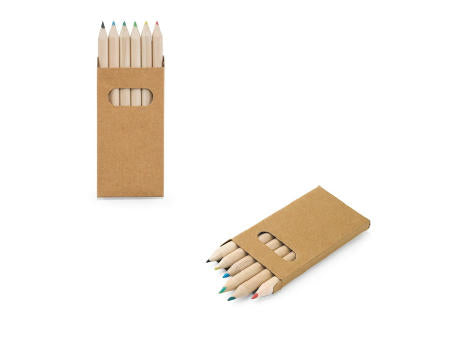 BIRD. Buntstift Schachtel mit 6 Buntstiften
