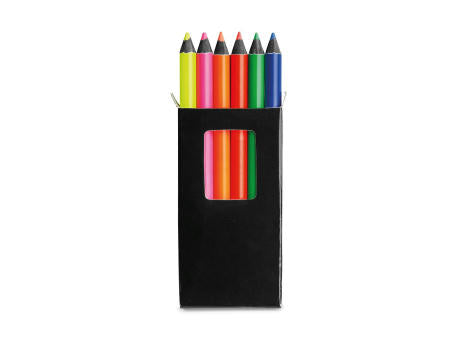 MEMLING. Bleistiftbox mit 6 Buntstiften
