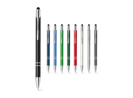 GALBA. Aluminium-Kugelschreiber mit Touch Tip und Clip