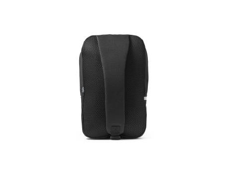 DELFOS. Rucksack mit einem Schultergurt aus 300D recyceltem Polyester und 600D recyceltem Polyester, mit 210D-Futter aus recyceltem Polyester