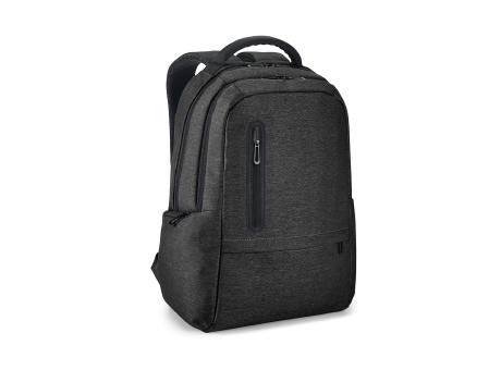 RE-BOSTON. Wasserabweisender 2Tone-Laptop-Rucksack aus recyceltem Nylon mit 210D-Fach