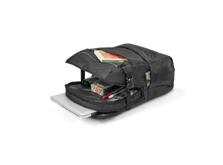 ZIPPERS BPACK. Laptop-Rucksack 15.6'' aus 300D Polyester und 840D Jacquard