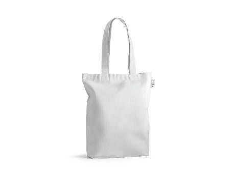 MERIDA. Tragetasche (220 g/ m²) aus Baumwolle (50%), recycelter Baumwolle (30%) und polyester (20% rPET)