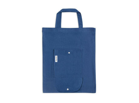 SIENA. Faltbare Tasche aus Baumwolle (50%), receycelte Baumwolle (30%) und Polyester (20% rPET) (140 g/m²)