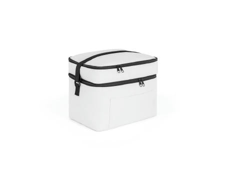 CANCUN LARGE. Kühltasche aus 600D, recyceltem Polyester, mit verstellbarem Gurtband 14 L
