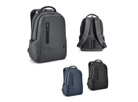 BOSTON. Wasserdichter 2Tone Nylon 17'' Laptop-Rucksack