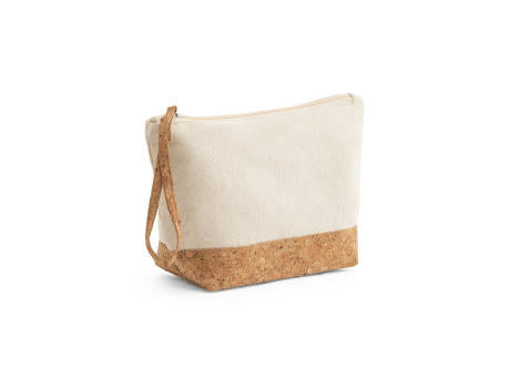 BLANCHETT. Kulturtasche aus 100% Baumwolle und Kork