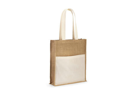 BRAGA. Jutetasche (240 g/m²) und Tasche aus 100% Baumwolle (140 g/m²)