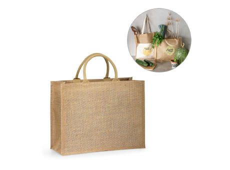 SHANTI. Tragetasche aus Jute (360 g/m²)