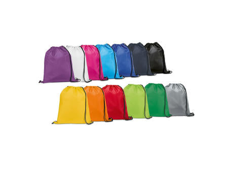 CARNABY. 210D Rucksacktasche mit schwarzen Zugbändern