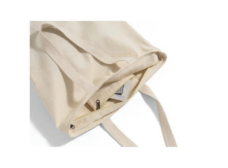 HACKNEY. Tragetasche aus 100% Baumwolle mit Verschluss (280 g/m²)