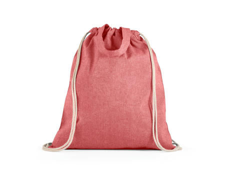 RISSANI. Tragetasche/Turnbeutel (2in1) aus recycelter Baumwolle (70%) und polyester (30% rPET) (140 g/m²)