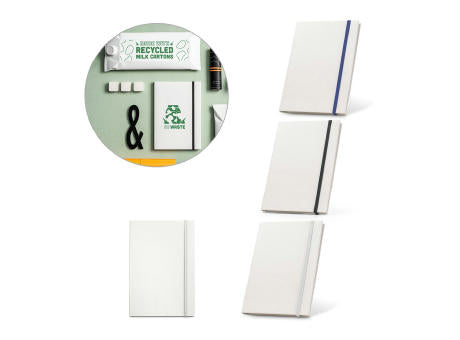 MILKY. A5-Notizblock mit Hardcover aus 100 % recyceltem Papier