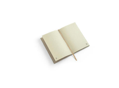 DICKINSON. A5-Notizbuch mit festem Einband, hergestellt aus Zuckerrohrpapier (80 % zuckerrohr) mit linierten Seiten