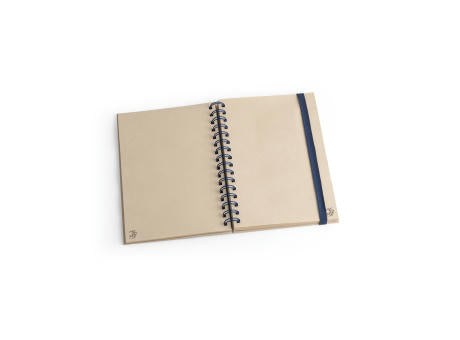 PROUST. A5 Notizbuch mit Ringen, fester Einband, aus Zuckerrohrpapier (80% zuckerrohr) mit unbedruckte Seiten