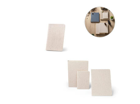 ORGANIC SOFT. Notizbuch A6 mit flexiblem Cover aus Elefantendung (80%)