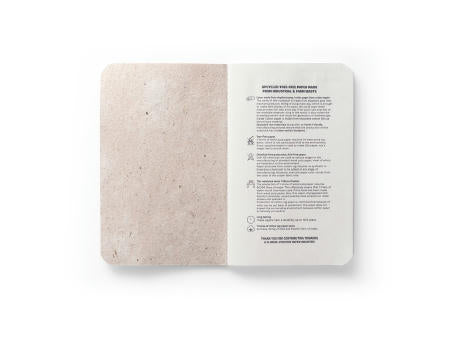 ORGANIC SOFT. Notizbuch A6 mit flexiblem Cover aus Elefantendung (80%)