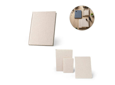 ORGANIC RIGID. Notizbuch A5 mit Hardcover aus Elefantendung (80%)