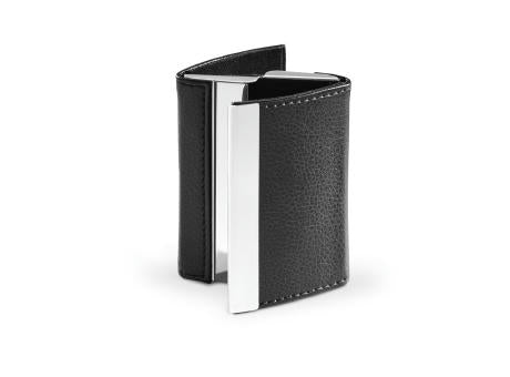 LONE. Doppelter Kartenhalter aus Metall und PU