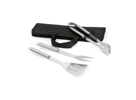 SOARES. Grill - Set aus Edelstahl 3-teilig bestehend