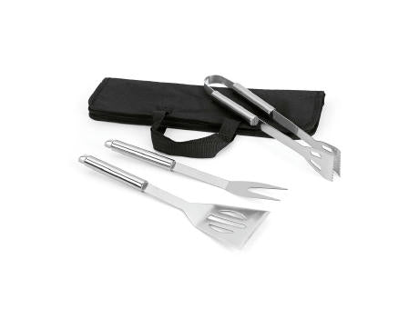 SOARES. Grill - Set aus Edelstahl 3-teilig bestehend