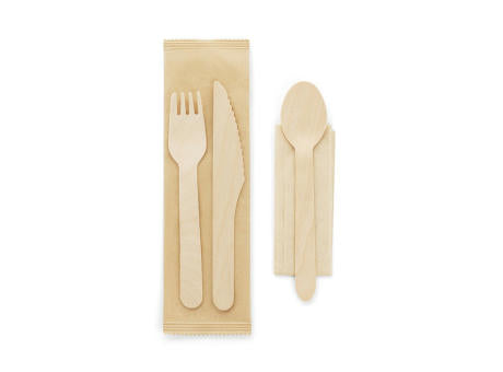 SUYA. Besteck-Set aus Holz