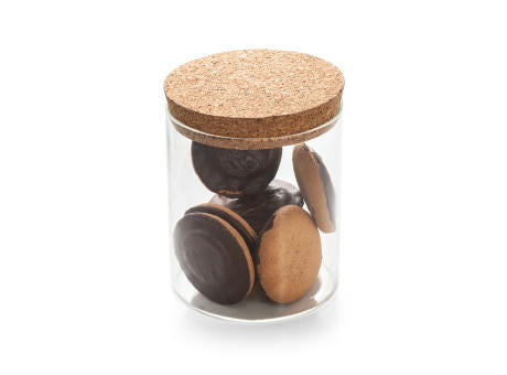 SPICE 700. Behälter (700 mL) aus Borosilikatglas mit Korkdeckel
