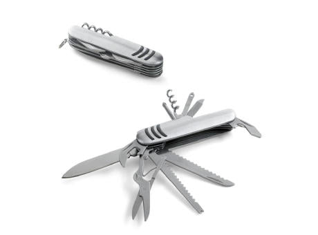 KAPRUN. Multifunktions-Taschenmesser aus Edelstahl und Metall
