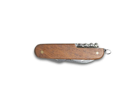 BELPIANO. Multifunktions-Taschenmesser aus Edelstahl und Holz