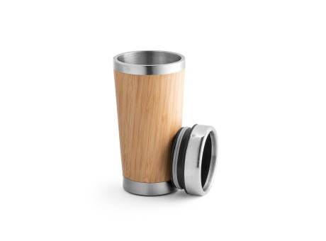 PIETRO. Reisebecher aus Bambus und Edelstahl 500 ml