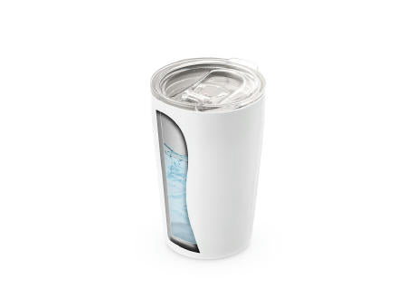 SLIDER. Reisebecher (Sublimation) aus Edelstahl 380 ml