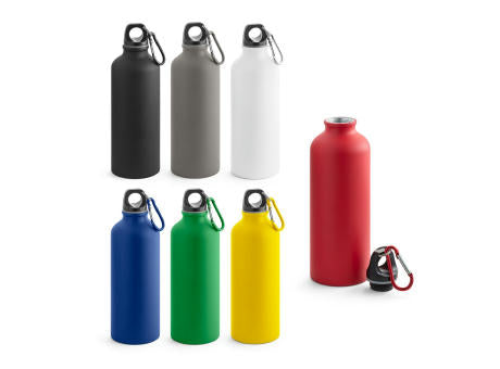 COLLINA. Aluminiumflasche mit Karabiner 540 ml