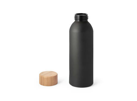 QUETA. Aluminiumflasche mit Bambusdeckel 550 ml