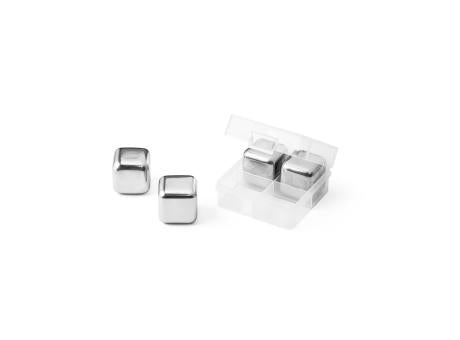 GLACIER. Set mit wiederverwendbaren Würfeln aus rostfreiem Stahl