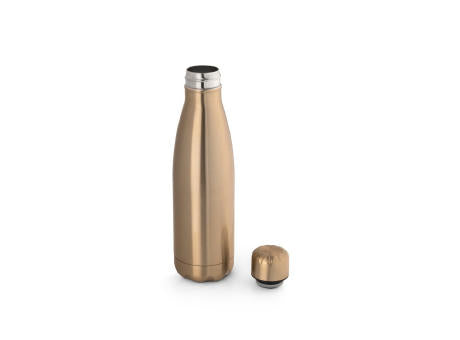 SHOW METALLIC. Edelstahlflasche 510 mL mit mattem Metallic-Finish