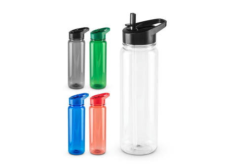 GILMORE. Sportflasche (750ml) aus recyceltem PET (100% rPET) mit glänzender transluzenter Oberfläche