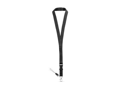 MURRAY. Lanyard aus Polyester (20 mm) mit einem Schlüsselband