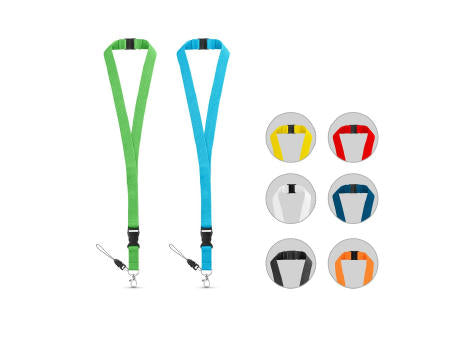 MURRAY. Lanyard aus Polyester (20 mm) mit einem Schlüsselband