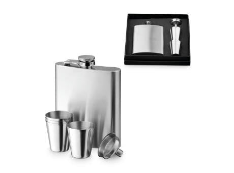 NOVAK. Set aus Edelstahlflasche und Gläsern 200 mL