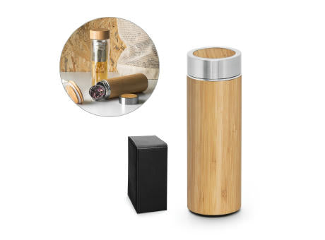 NATUREL. Isolierkanne aus Bambus und Edelstahl (90% recycelt) (430 mL)