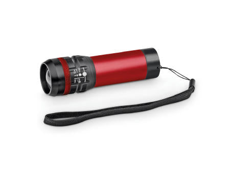 ZOOMIN. Taschenlampe aus Aluminium mit Zoomfunktion und 3 Lichtmodi