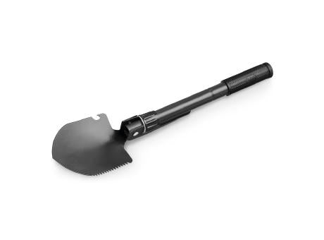 DIG. Faltbare Schaufel aus Metall mit Kompass
