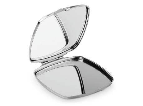 SHIMMER. Doppelter Taschenspiegel aus Metall