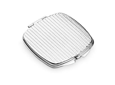 SHIMMER. Doppelter Taschenspiegel aus Metall