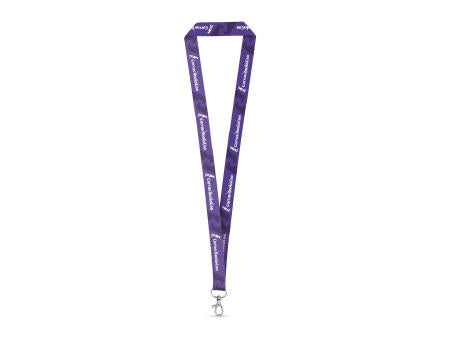 WINDSOR. SET Lanyard SUBLIMATION Long II (20 mm) aus recyceltem Polyester (100% rPET) mit 20 mm Schnappkarabiner