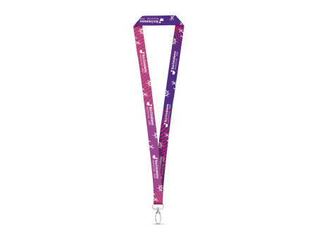 MANILA. Lanyard-Set SUBLIMATION Long II (20 mm) mit 20 mm ovalem Karabiner