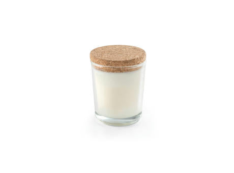 ZEN 80. Aromatische Kerze in einem Glasbecher mit Korkdeckel 80 g