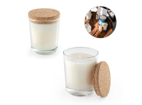 ZEN 180. Aromatische Kerze in einem Glasbecher mit Korkdeckel 180 g